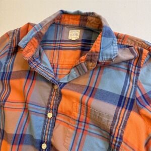 J.CREW Men's M Multicolor Plaid Long Sleeve Button-Down Shirt